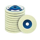 SALI 10 Pcs 4 Inch Wool Felt Polishing Wheel Disc