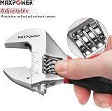 MAXPOWER Adjustable Spanner 150mm Slim Jaw 30mm Opening 2.5mm Thick view 2