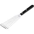 Ateco Slotted Spatula with 6 by 3-Inch Stainless Steel Blade, Plastic Handle, Dishwasher Safe