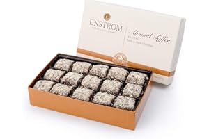 ENSTROM CANDIES Enstrom Milk Chocolate and Dark Chocolate Almond Toffee Petites 15oz box | Bite-size | Gluten Free | Kosher Dairy | All Natural