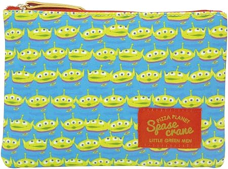 Amazon ポーチ ディズニー キャラクター デザイン が かわいい フラットポーチ トイ ストーリー Alien 約w H14cm バッグ 財布 おもちゃ