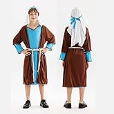 Gukefun Saint Joseph Costume for Boys Kids Complete Biblical Nativity Outfit Set angel wiseman Shepherd Costume