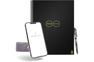 Rocketbook Smart Reusable Notebook - Dot-Grid Eco-Friendly Notebook with 1 Pilot Frixion Pen & 1 Microfiber Cloth Included - 