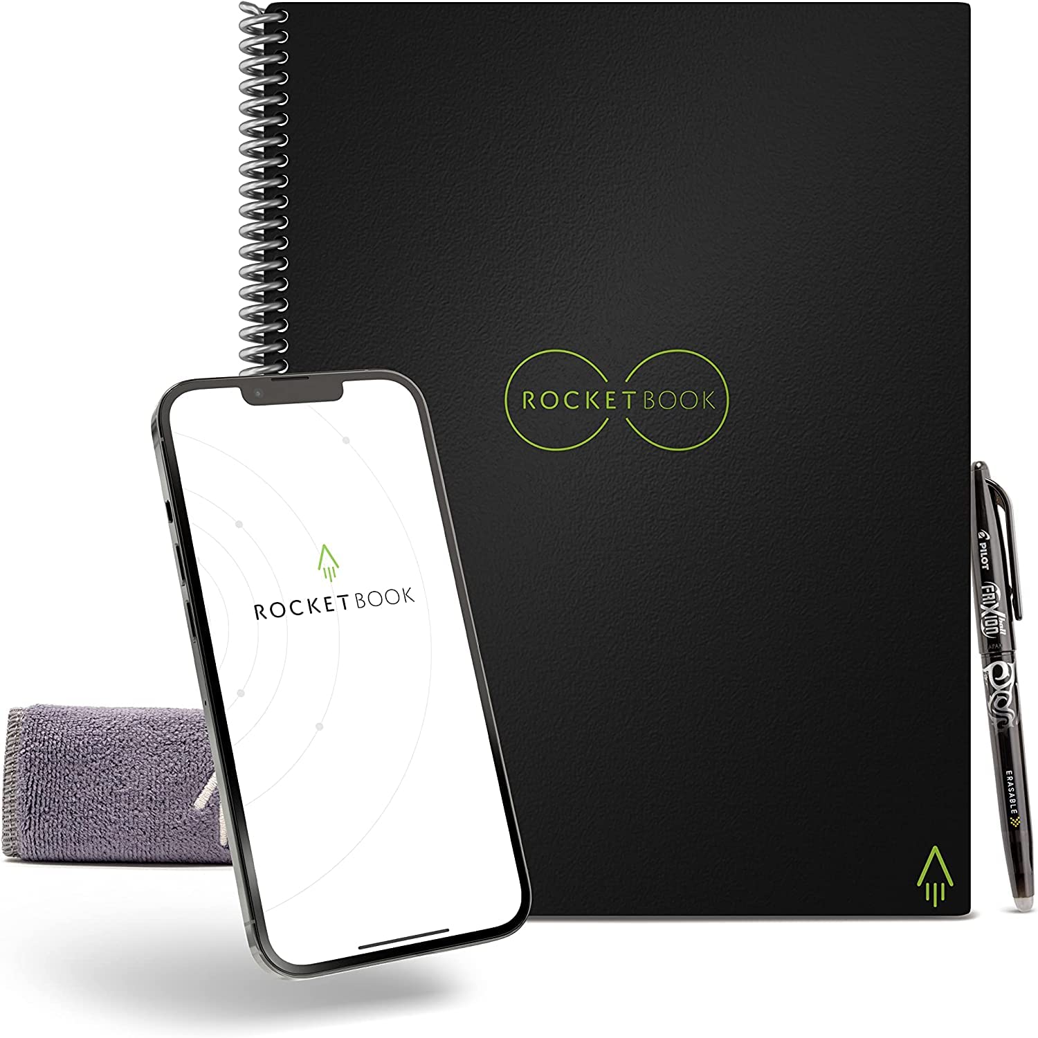 Rocketbook Core Reusable Spiral Notebook, Executive