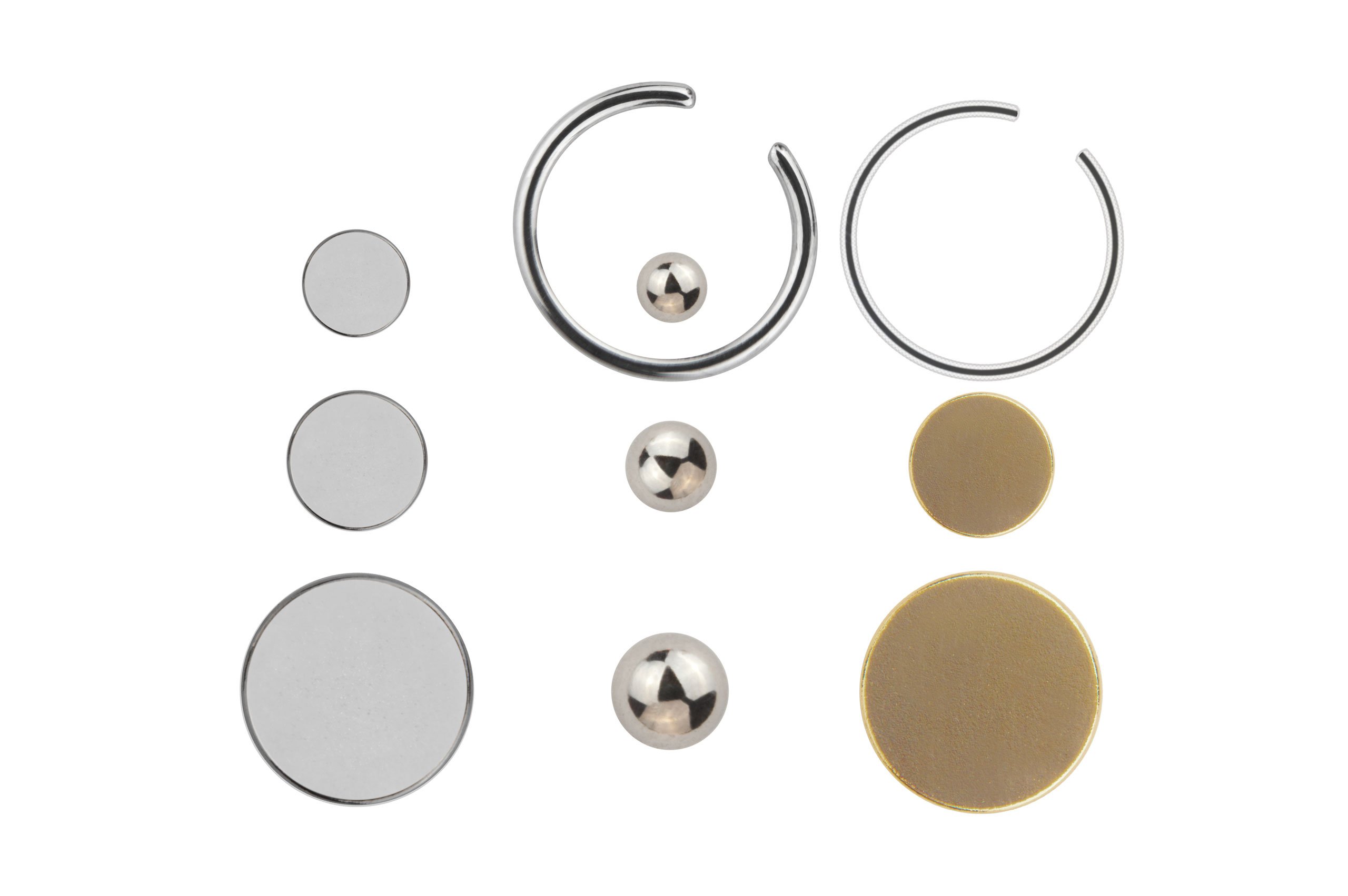 Fake Piercing, Set of 10, for tongue and many other parts of