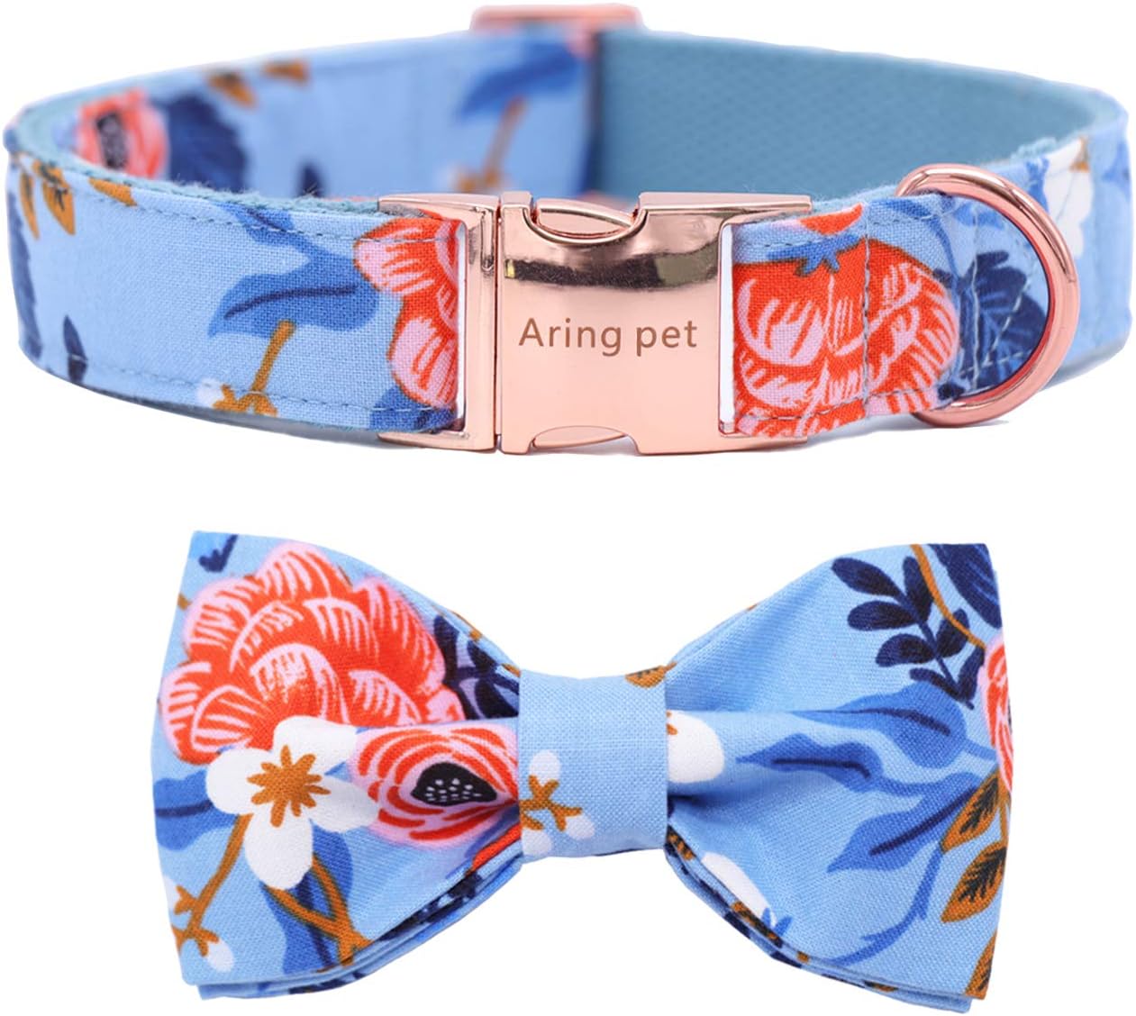 ARING PET Dog Collar, Dog Collar with Bow tie, Adjustable Pet Dogs Durable Comfortable Bowtie Collars for Small Medium Large Dogs