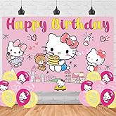 Cartoon Cats Birthday Party Backdrop Photo Background Cute Cartoon Cats Birthday Party Decorations Banner Super Kitties Girls Theme Photography Backdrop