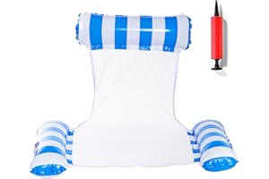 JAZGROM Pool Hammock Floats for Adults Set Inflatable Pool Chair Float,Water Hammock for Swimming Pool