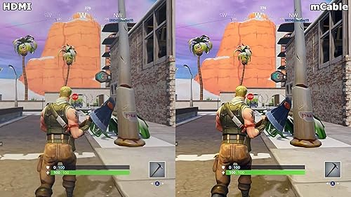 Marseille mCable Gaming Edition 6-Foot Smart HDMI, Anti-aliasing,  Upscale Native Rendering Resolution Up