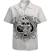 Dragonfly Men's Hawaiian Shirt Short Sleeve Floral Button Down Shirts Tropical Holiday Beach Shirts