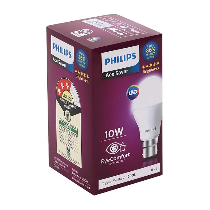 Philips AceSaver 10-Watt LED Bulb B22 (Cool Day Light)