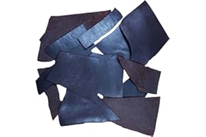 EUROPEAN LEATHER WORKS ELW 9-10 oz. (3.6-4mm) Thickness, 10 LB Vegetable Tanned Leather Scraps, Dark Latigo, Cowhide Latigo Leather for Tooling, Holsters, Knife Sheath, Carving, Embossing
