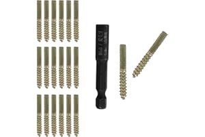 Hitefu 20PCS Hanger Bolts, M4 Double Ended Screws 1.18"(30mm) Length, M4 Dowel Screw for Wood Furniture, with (M4x0.7mm) Hanger Bolt Driver