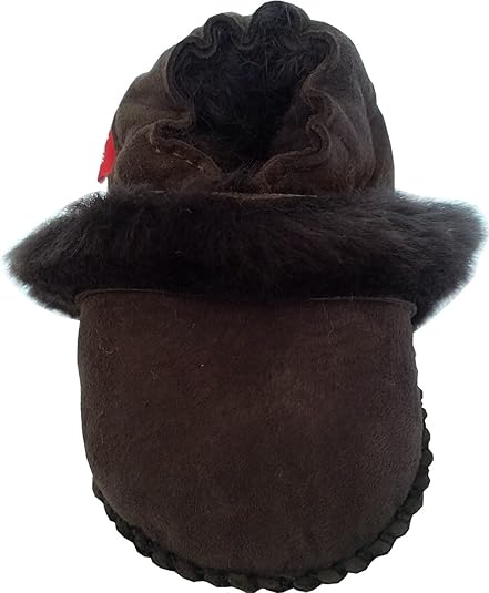 Plateau Tibet - Echt Lammfell Baby Kinder Schuhe Krabbelschuhe Babyschuhe Jungen Mädchen - Fur - Dunkelbraun