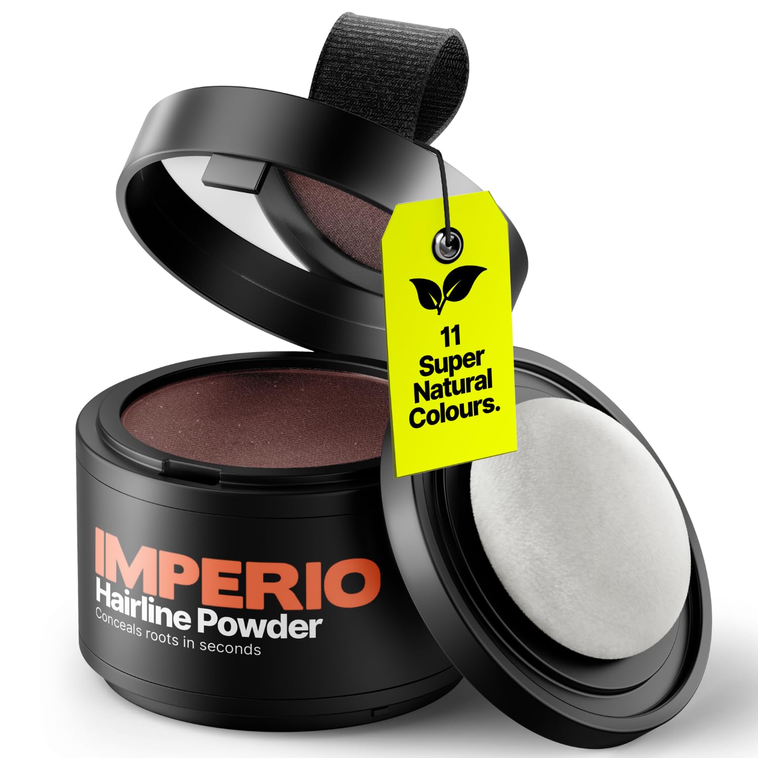 IMPERIO Root Touch Up Powder - Hairline Powder for Women and Men, Waterproof Root Touch Up to Cover Roots - Super natural Colours - 4g (Dark Red)