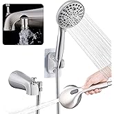 YASINU All Metal Bathtub Faucet with Sprayer 10 Settings, Fit for 1/2 inch or 3/4 inch Thread Pipe, 1/2 inch Slip on Pipe,Tub