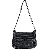 Denim Purse for Women Jean Crossbody Handbags Shoulder Casual Retro Style Lightweight Tote Bag