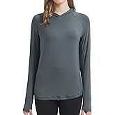 netdraw Women's Ultra-Soft Bamboo Viscose Hoodie UPF 50+ Sun Protection Long Sleeve Shirt