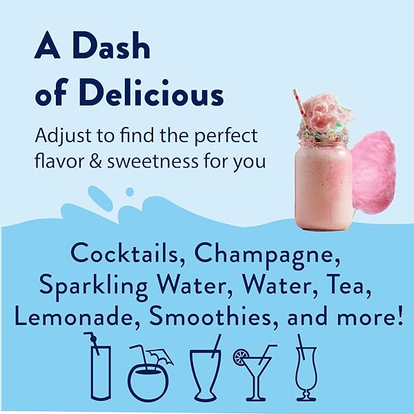 JORDAN’S SKINNY MIXES SUGAR FREE SYRUP, COTTON CANDY FLAVOR, FRUIT FLAVORED WATER ENHANCER, DRINK MIX, ICED TEA, LEMONADE, DRINKS, LOW CALORIE WATER FLAVORING, DAIRY & GLUTEN FREE, KOSHER, 25.4 FL OZ
