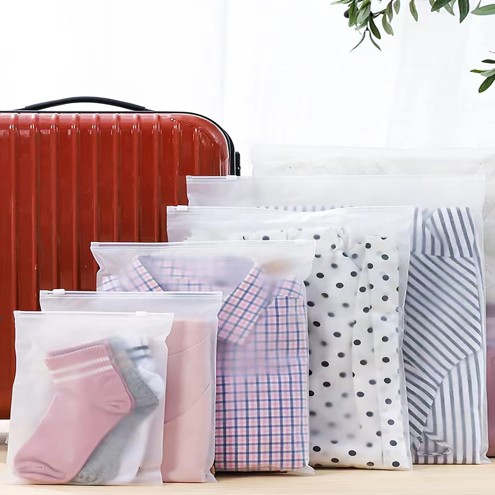 Travel Clothes Organiser Bags Baby Hospital Bag Organiser Pouches Zip-Up Storage Bags (18pcs)