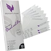 Woman's Angel Disposable Female Urination Device (10 Pack) Portable Hygienic &amp; Discreet Female Urinal for Peeing Standing Up - Ideal for Public Bathrooms, Camping, Travel &amp; Festivals - White &amp; Purple