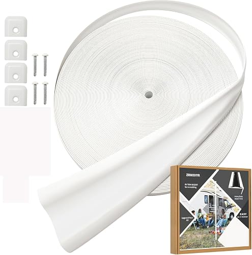 Translucent Rv Trim ZRNIDIYR Premium White RV Trim Molding Insert - 50ft Length, 7/8 Width ...