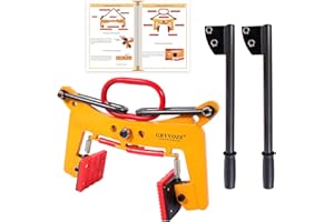 GRYVOZE 2 in 1 Granite Slab Lifting Clamp 325kg, 6-24cm X Shaped Heavy Duty Stone Lifter Equipment with Handle, Marble Carryi