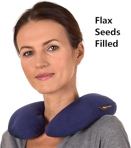 Amazon Com Sunny Bay Microwavable Heated Neck Pillow Flax Seeds