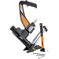 Freeman PDX50C 3-in-1 Flooring Cleat Nailer/Stapler – For 1/2"–3/4" Solid Tongue & Groove Flooring, Includes Fiberglass Mallet