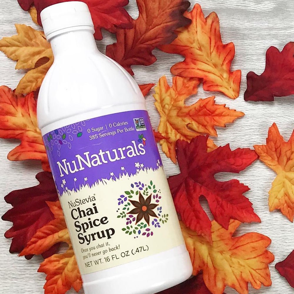 NuNaturals NuStevia SugarFree Vanilla Syrup Natural Stevia Sweetener