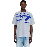 Diesel Men's T-BOXT-N14 T-Shirt | Relaxed-Fit Cotton Jersey T-Shirt With Flocked Oval D Logo