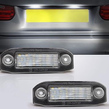 volvo s40 license plate light