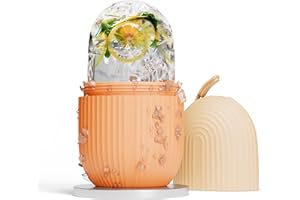 ROSELYNBOUTIQUE Ice Roller for Face Massager Self Care Gifts for Men Women Facial Skincare Tools (Orange)