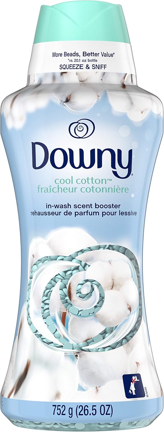 Downy in-wash Scent Booster Beads, Cool Cotton Scent, 26.5 Ounce: Health & Personal Care