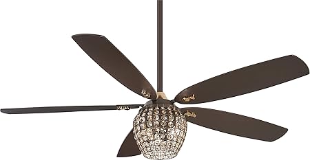 Minka Aire F902l Orb Bling 56 Ceiling Fan With Led Light And