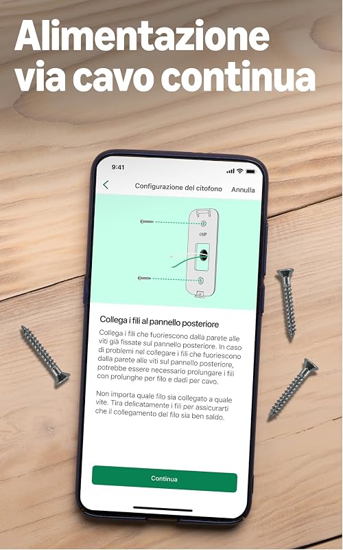 Videocitofono cablato 2K+ (ultimo modello) | Videocitofono con video 2K a figura intera | Alimentazione con cablaggio continua | Audio ottimizzato | Protezione IP65 | Nero