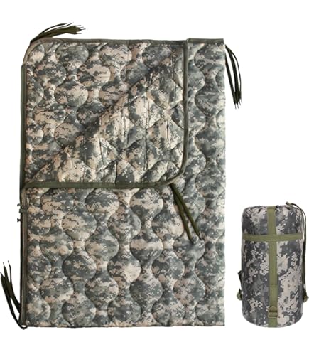 Mirzoyan Woobie Blanket, Military Poncho Liner Camo Insulated Camping Woobie Blanket For Outdoor Hiking Survival Hunting - View #13