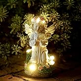 Pohabery Angel Garden Decor Statue Solar Angel Decorations for Yard Outdoor Decorations for Patio Gift for Mom