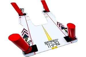 EyeLine Golf Speed Trap - Build Confidence, Improve Your Swing with Slice and Hook Corrector, Swing Trainer, Path Aid, Greater Distance, Made in USA, Polycarbonate Base
