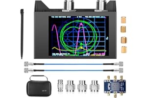 NanoVNA SAA-2N VNA Antenna Analyzer,SEESII 50KHz -3GHz Vector Network Analyzer with Bag & Testboard Kit,4" inch LCD,HF VHF UHF Measuring S Parameters, Voltage Standing Wave Ratio Smith Chart