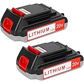 JAUKIST 3000mAh 20V Replace Battery for Black and Decker 20V Battery Compatible with Black and Decker 20vV LBXR20 LB20 LBX20