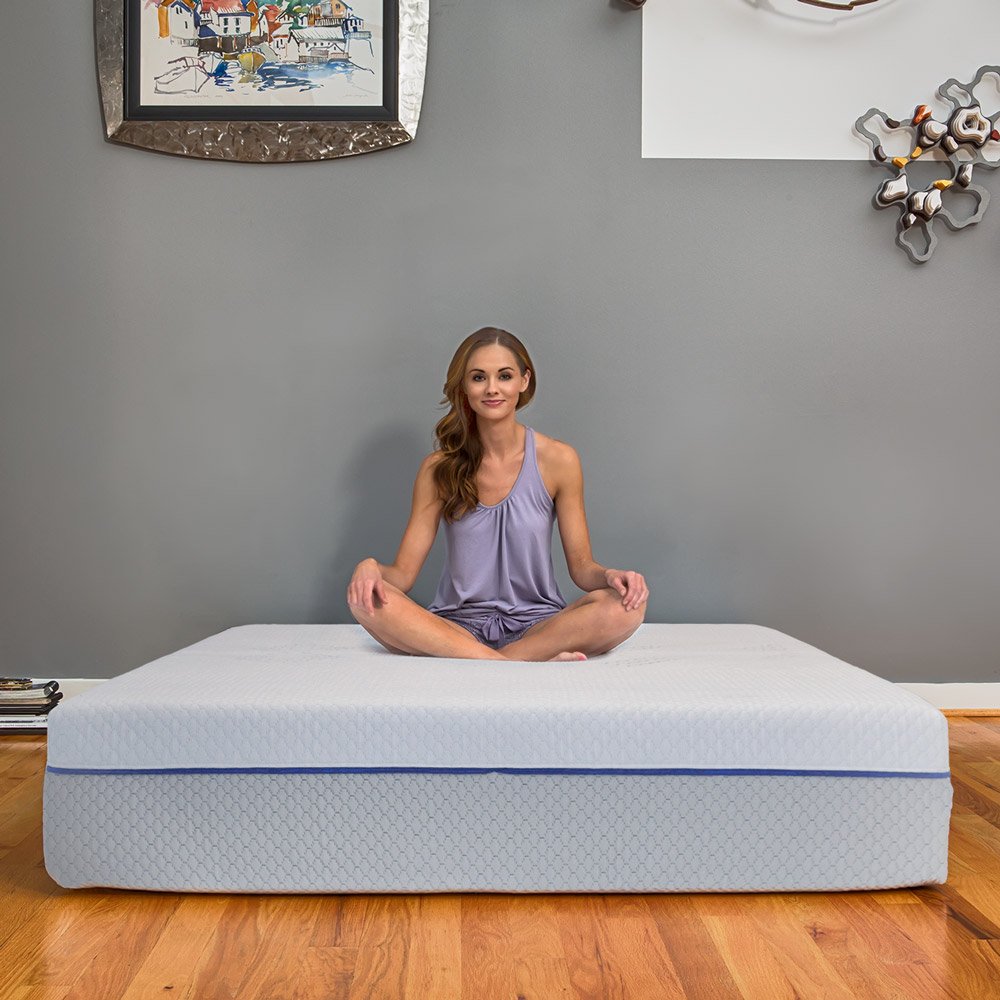 eLuxurySupply 12 Inch Gel Memory Foam & Latex Innerspring