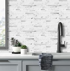 AULIGET 40 Sheets Faux Stone Peel and Stick