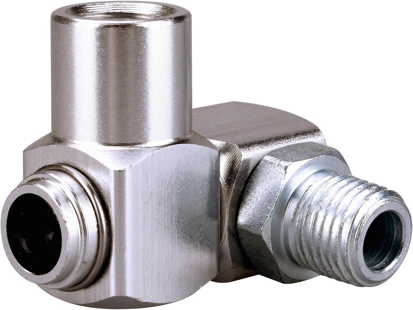 WYNNsky 1/4" NPT 360 Degree Swivel Air Hose Connector, 1/4 Inch Industrial Swivel Air Fittings - - 