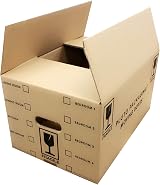 Pluto Packaging 20 Strong Cardboard Boxes 47x31.5x25cm 44L Flat Pack view 7