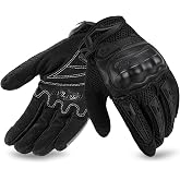 IRON JIA'S Summer Motorcycle Gloves for Men &amp; Women | Knuckle Protection, Breathable Mesh, Touchscreen, Anti-Slip Palm, Adjustable Wrist Strap, BMX, ATV, MTB