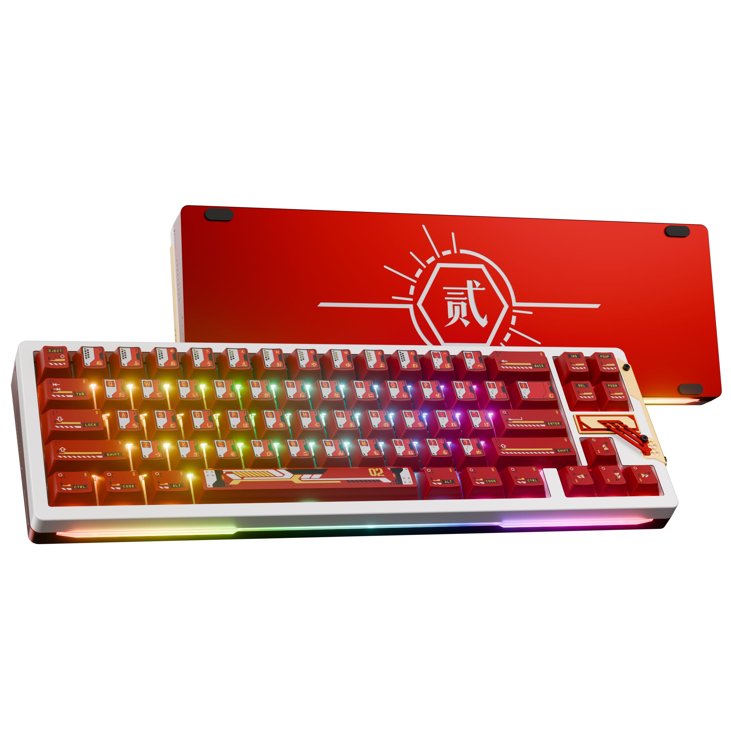 Photo 1 of OOCTPK Chilkey Slice68 HE Mechanical Keyboard Gaming Keyboard Wired, 68% Hot Swappable Custom Hall Effect Aluminum Keyboard with Flux Switch, Rapid Trigger, 8K Polling, RGB Magnetic Switch, for PC Mac