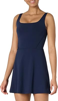 Vestido de Tenis Deportivo FormFlex, Largo y Suave Mujer, Azul Marino, M
