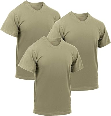 Amazon.com: Rothco AR 670-1 Coyote Brown Solid Color Military T-Shirt â 3 Pack | OCP Uniform 