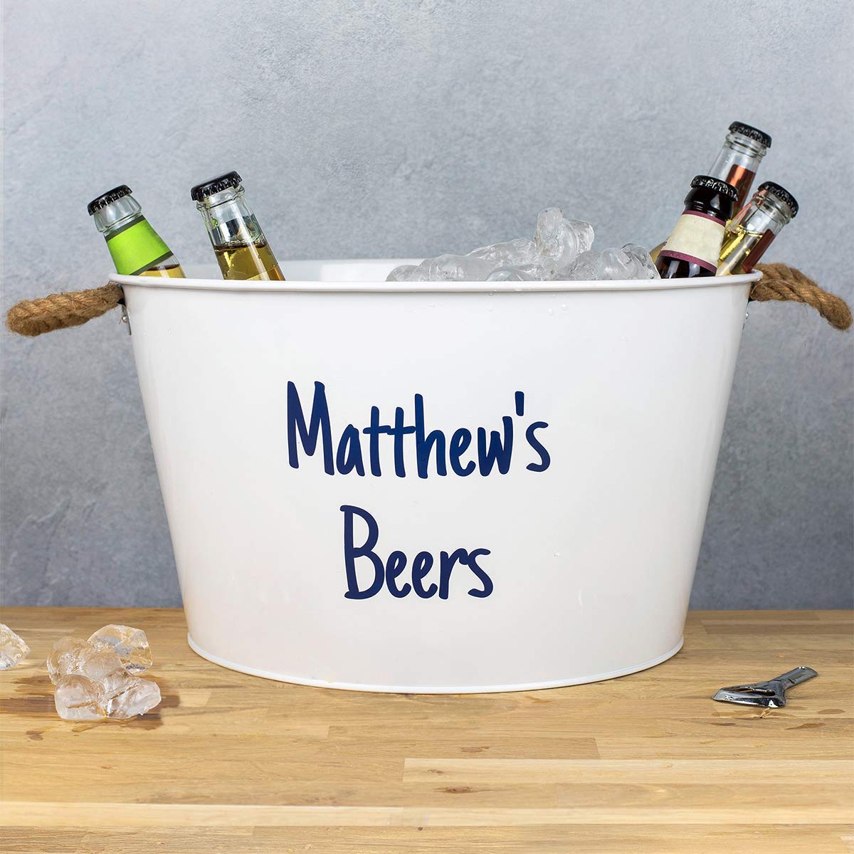 Personalised Beer Bucket Drinks Cooler Gifts for Him Housewarming